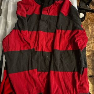 Ralph Lauren Bold Red and Black Striped Shirt